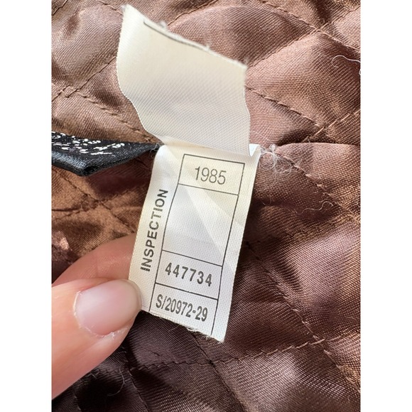 Retro‎ Wilsons Leather Women's Jacket Brown Genuine Leather Belted Blazer Size L - Picture 7 of 9